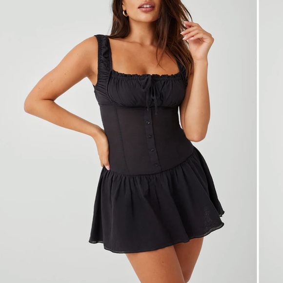 Frankie's Bikinis Dresses & Skirts - Frankie's Bikinis Christa Ruffle Mini Dress